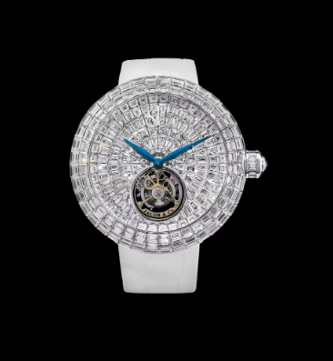 Review Jacob & Co brilliant flying tourbillon WHITE DIAMONDS (WHITE GOLD) II BT560.30.BD.AA.A Replica watch